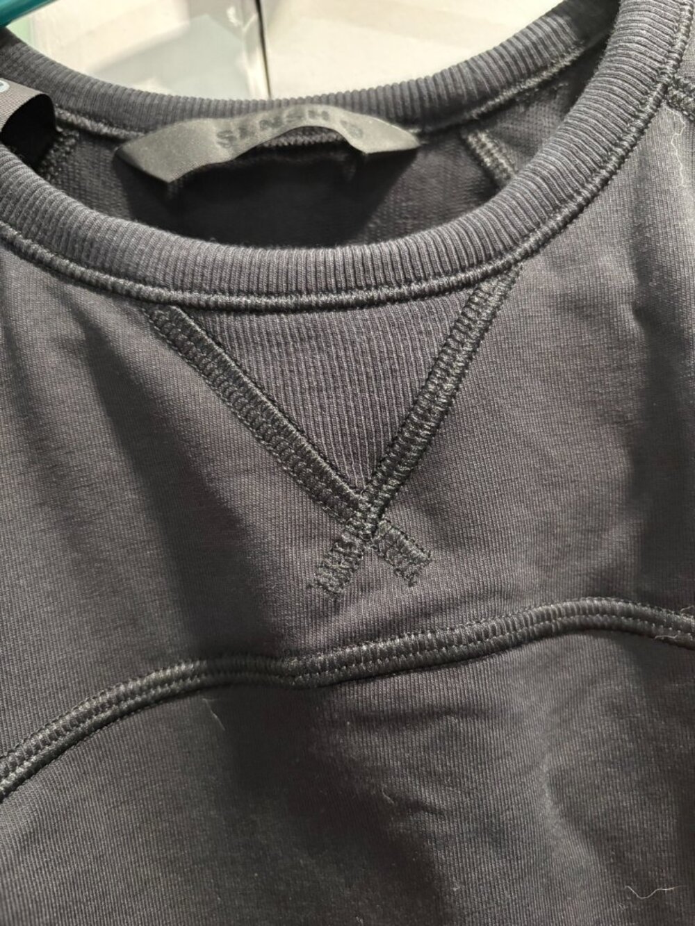 Lululemon Cotton Terry Short-Sleeve Shirt Black *SLNSH Collection Size Large EUC - Picture 5 of 7